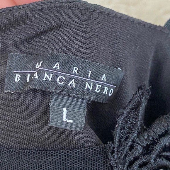 Maria by Bianca Nero Black & Purple Cocktail Dress - Picture 13 of 16